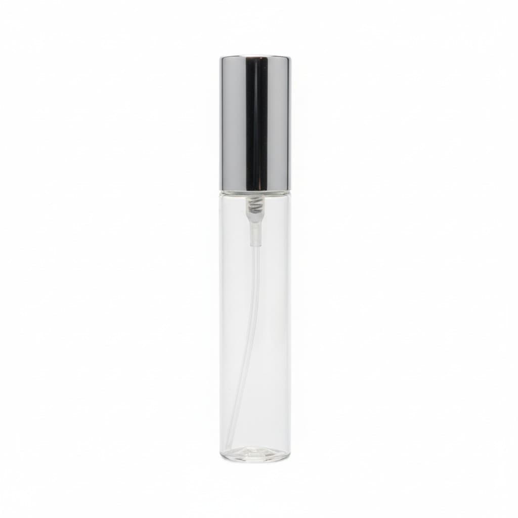 Frasco de Vidro p/ Decant 10 ml Com Válvula Prata - 10 un