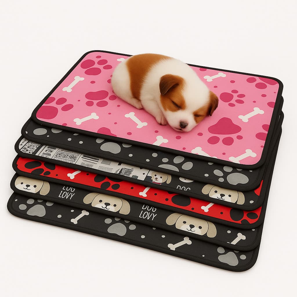 Tapetinho Anti Umidade Confortável Toque Gelado Cama Macia Cães e Gatos | Lavável Dobrável 70x50cm