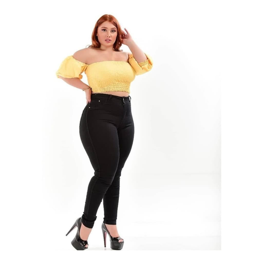 Calça Jeans Plus Size Com Laycra Jeans Plus Calça Feminina