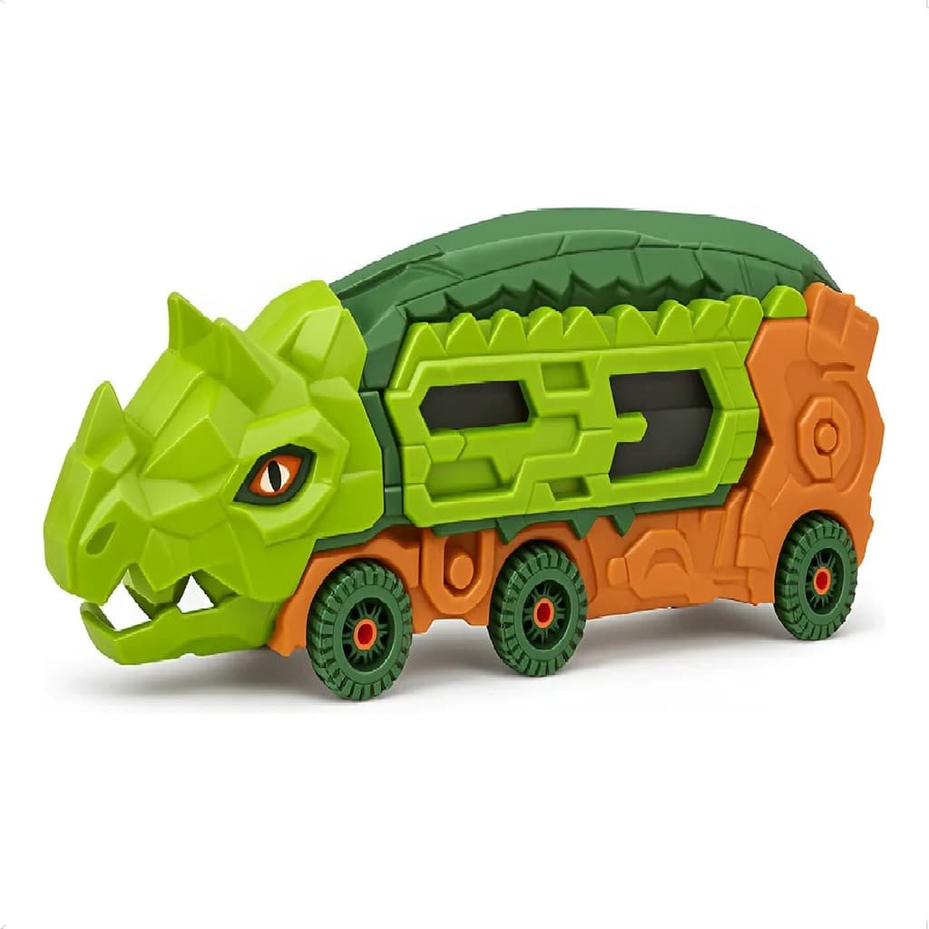 Caminhão 3 Em 1 Dinossauro T-Rex Pista Radical Relâmpago