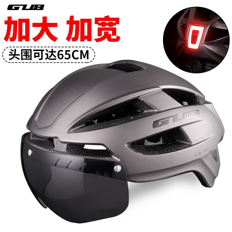 Bicicleta de estrada cabeça grande Plus size capacete de ciclismo circunferência da cabeça grande capacete de ciclismo m