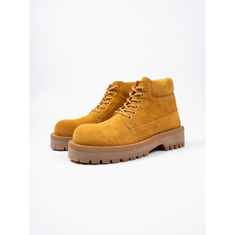 2026 Novo produto feito à mão sapatos masculinos de couro Kick Not Bad ruibarbo botas de sola grossa leve Martin botas d