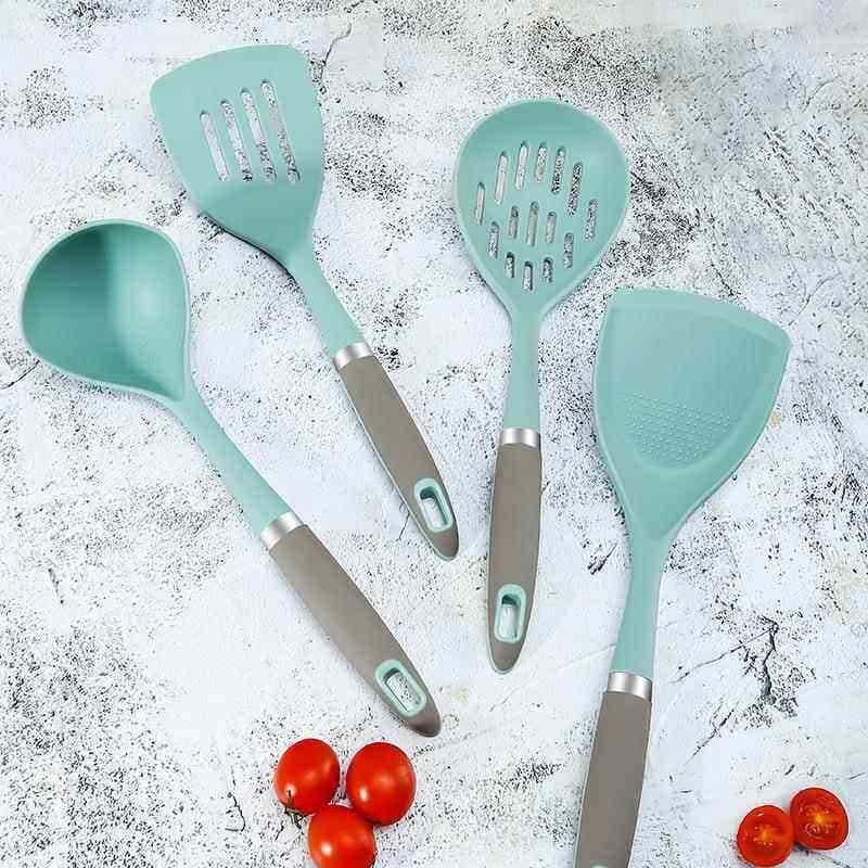 Espátula de Silicone para fritar, utensílios de cozinha, panela antiaderente, resistente à temperatura, espátula para fr