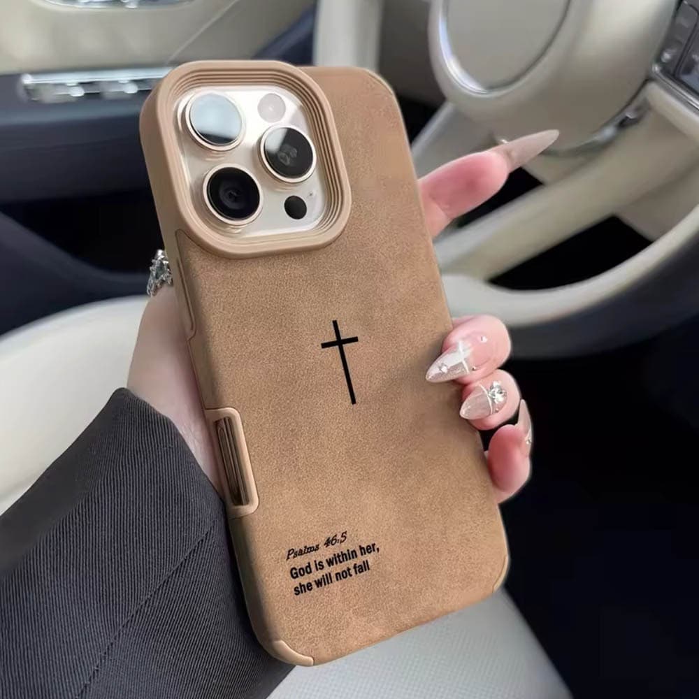 Capa Simples Para iphone 16 pro 16 plus max 15 14 13 12 11 De Telefone Couro Falso Camada Texturizada