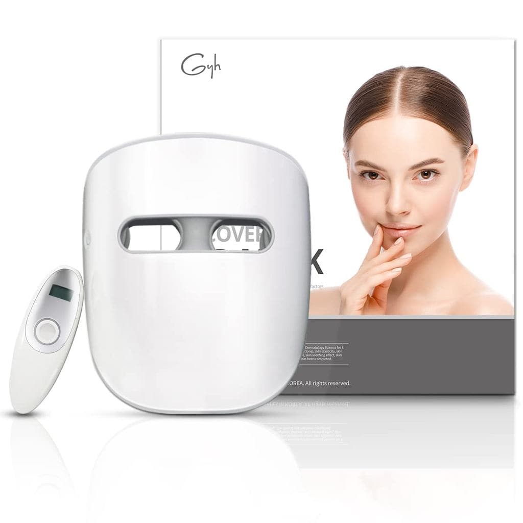 Máscara Facial LED de 8 Cores para Terapia de Luz, Terapia de Luz Vermelha para o Rosto, Elegível para FSA/HSA, Máscara