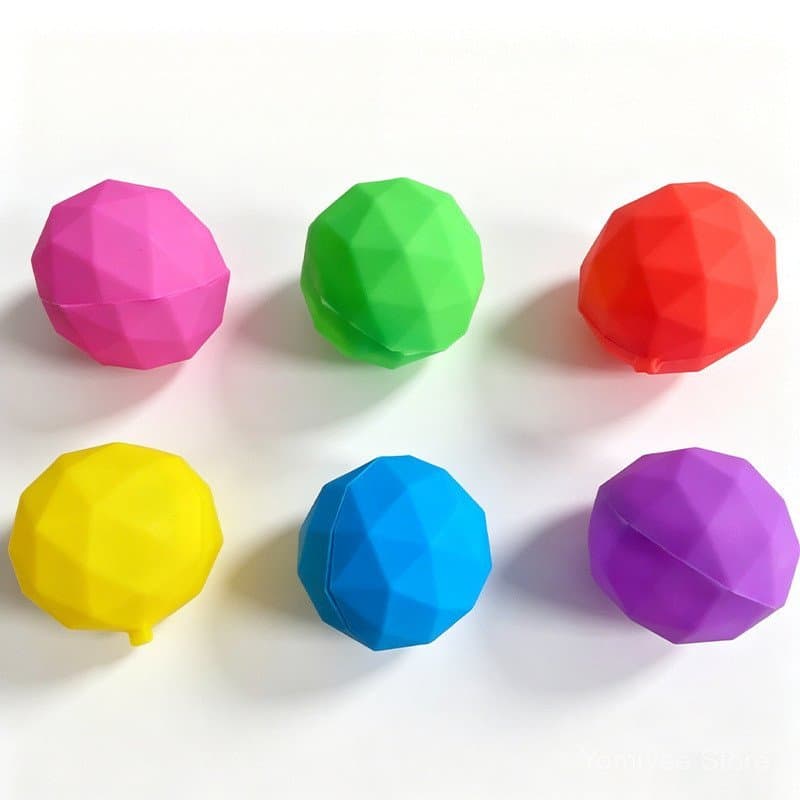 Bolas de água de silicone reutilizáveis de enchimento rápido para brincadeiras ao ar livre no verão, disponíveis em vári