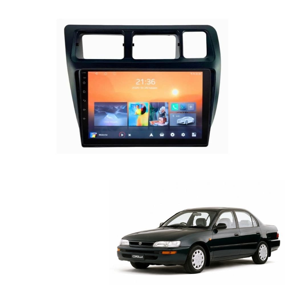 Kit Multimídia 9" Adak Quadcore Toyota Corolla 1993 a 1996