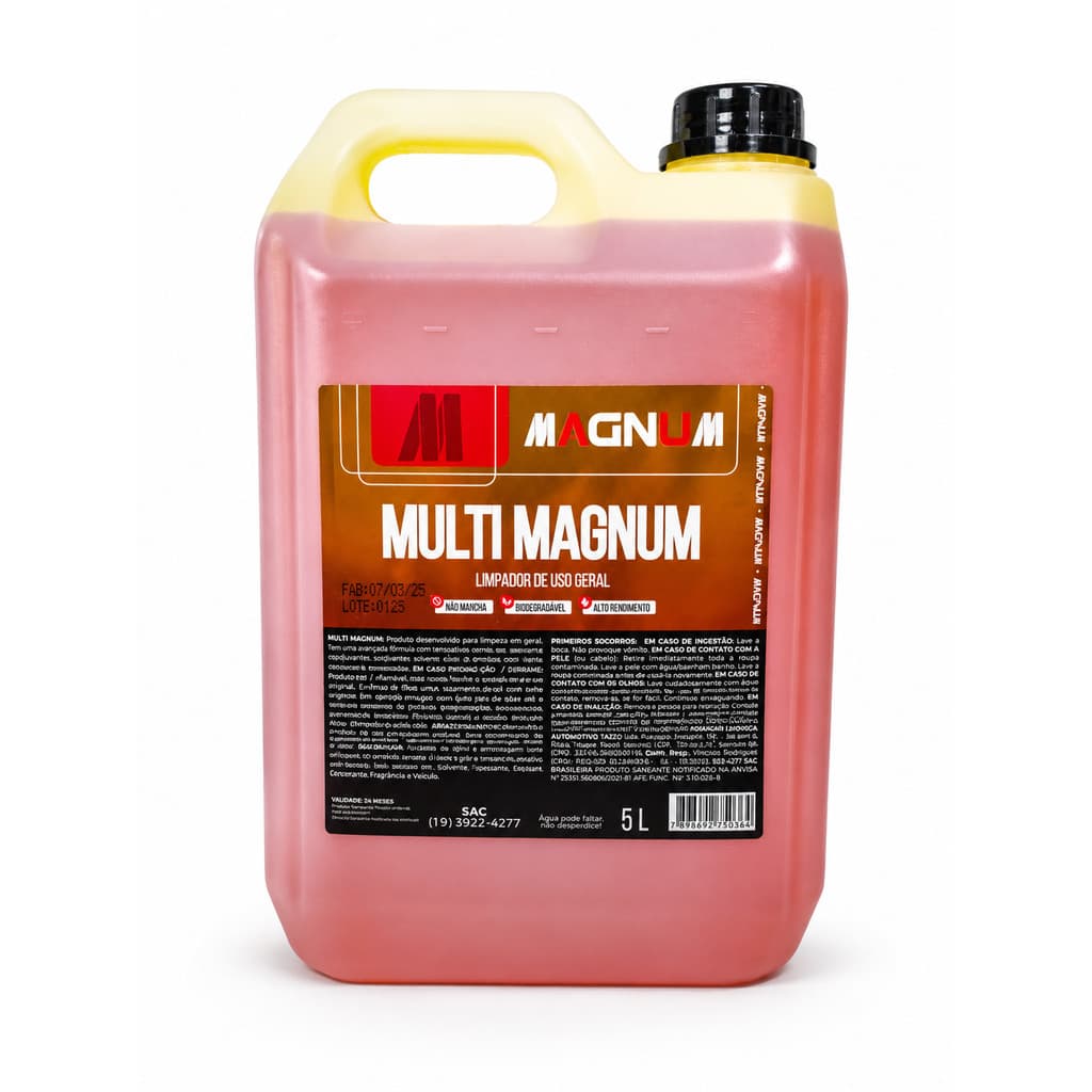 Multi Magnum 3x1 5L Limpador Automotivo Concentrado Uso Geral