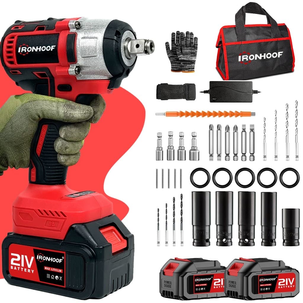 Chave Impacto 520nm Brushless Parafusadeira 21v 2 Bateria