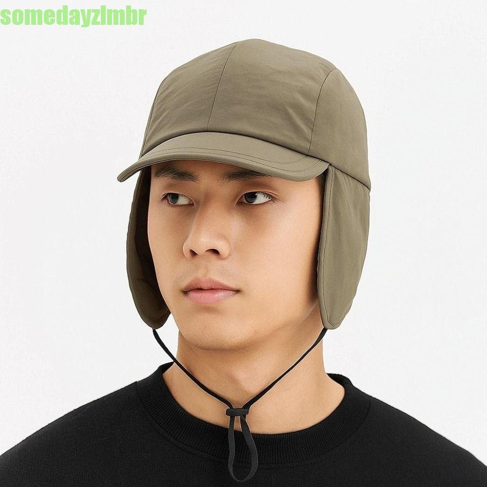 SOMEDAYZL0M Proteção De Ouvido Ushanka , Chapéu Multifuncional Leve Com Viseira , Algodão