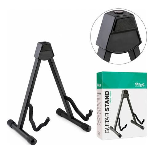 Suporte Chao Stagg Para Guitarra Baixo Violão - Sg-a108bk Preto