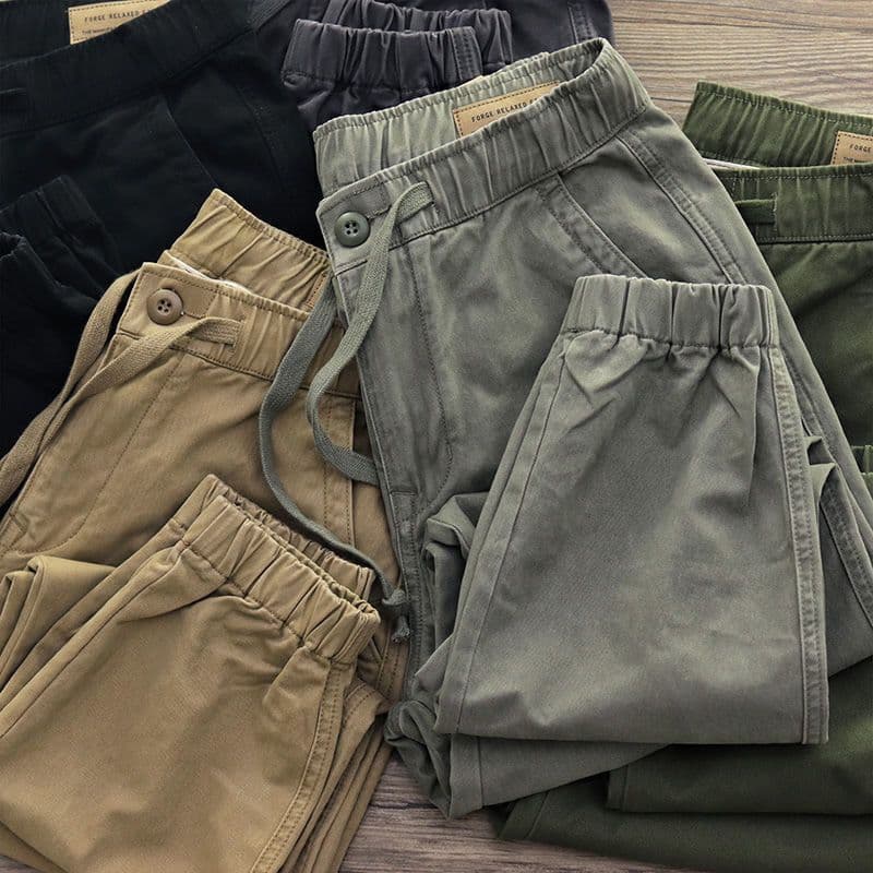 Calças de trabalho masculinas, resistentes ao desgaste, canteiro de obras, algodão puro, roupa de trabalho, primavera so