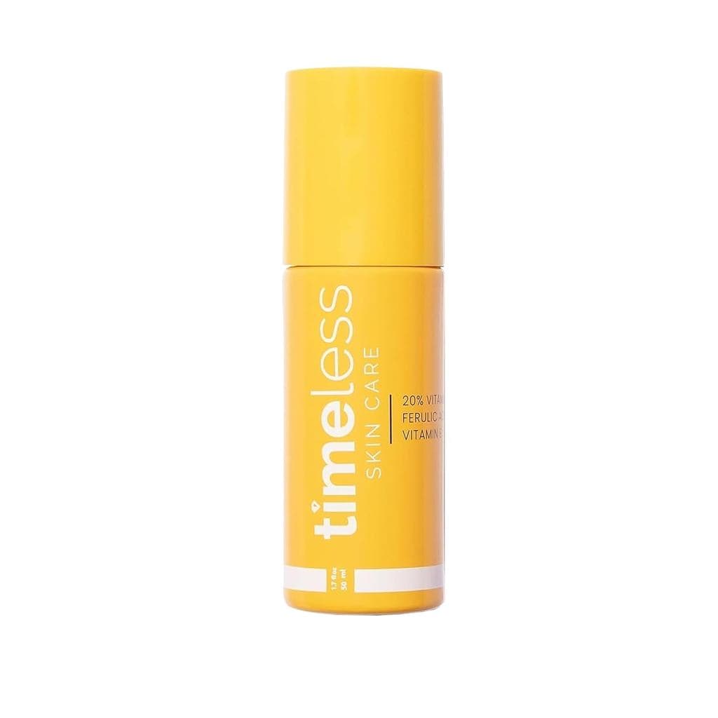 Sérum de Vitamina C Timeless Skin Care com Vitamina E e Ácido Ferúlico - Sérum Iluminador - para Pele Oleosa e Seca - Se