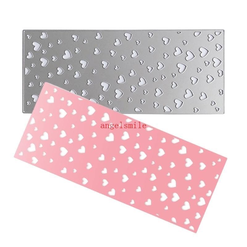 Melhor Forma Coração Corte Gravação Estênceis Cortes Fundo Metal Para Scrapbook Foto