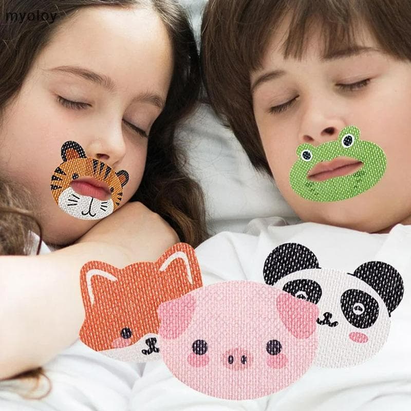 30 Folhas/Saco Anti-Ronco Stiers Para Crianças Dormir Boca Fechada Correção De Respiração Remendo Calar