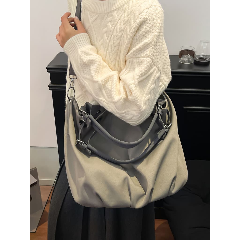 Bolsa de viagem de curta distância, grande capacidade, feminina, High-End, elegante, leve, bolsa de bagagem de mão, um o
