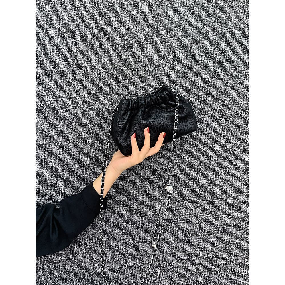 bolsa transversal feminino bolsa feminina Ins High-End Feeling Plissado Senhoras Bolsa de Ombro Pequena de Venda Quente