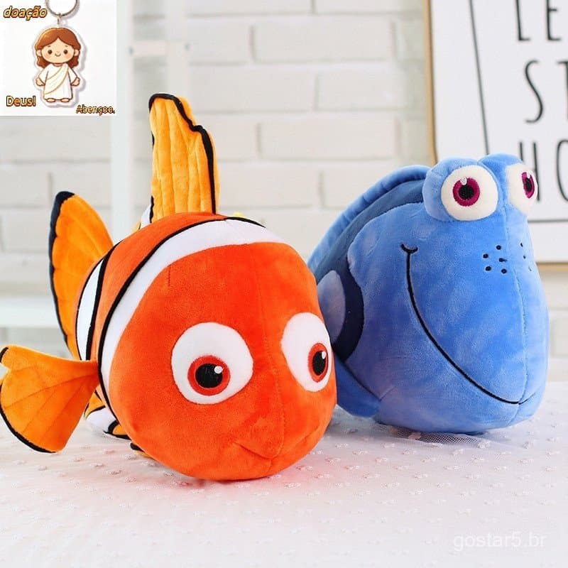 25cm Anime Peixe PP Algodão Recheado Brinquedo De Pelúcia Animal Dory Filme Bonito Palhaço Boneca Macia Crianças Adoráve