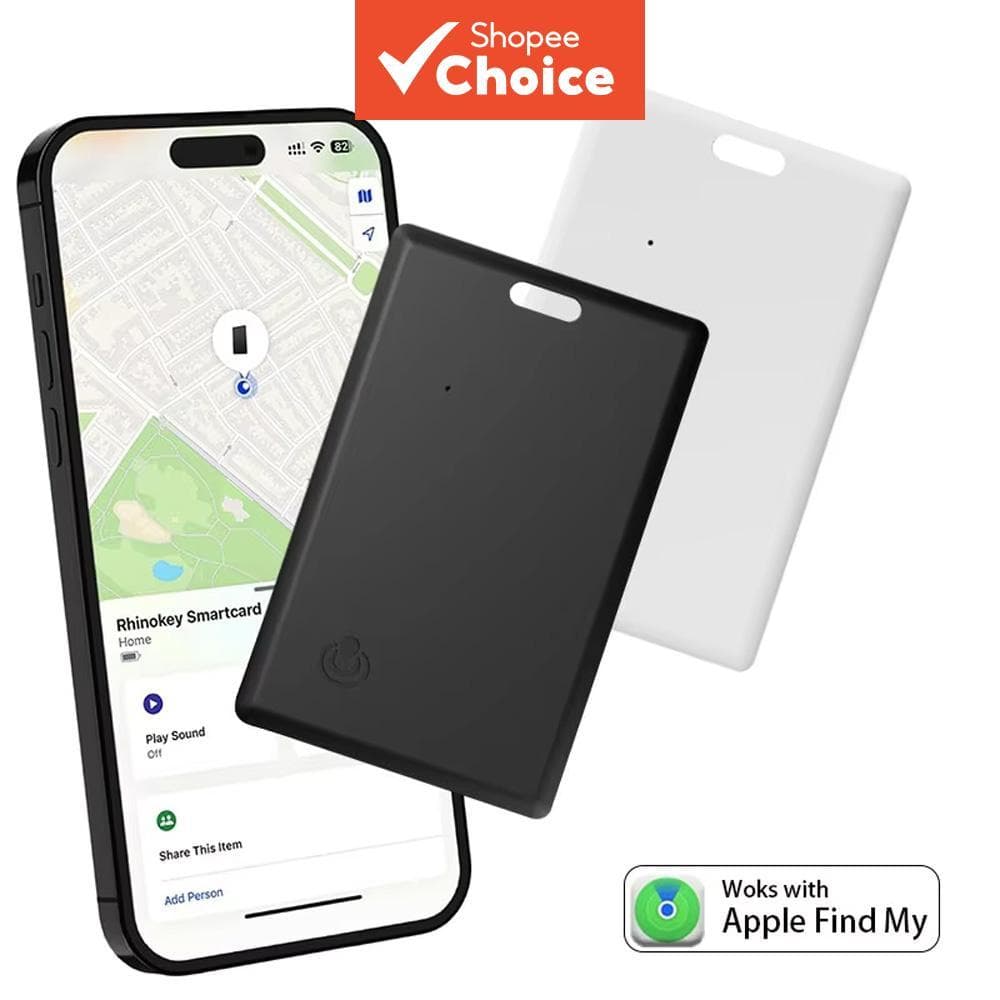 Rastreador de cartão, rastreador de carteira e tag inteligente compatível com iOS, projetado para objetos de valor como