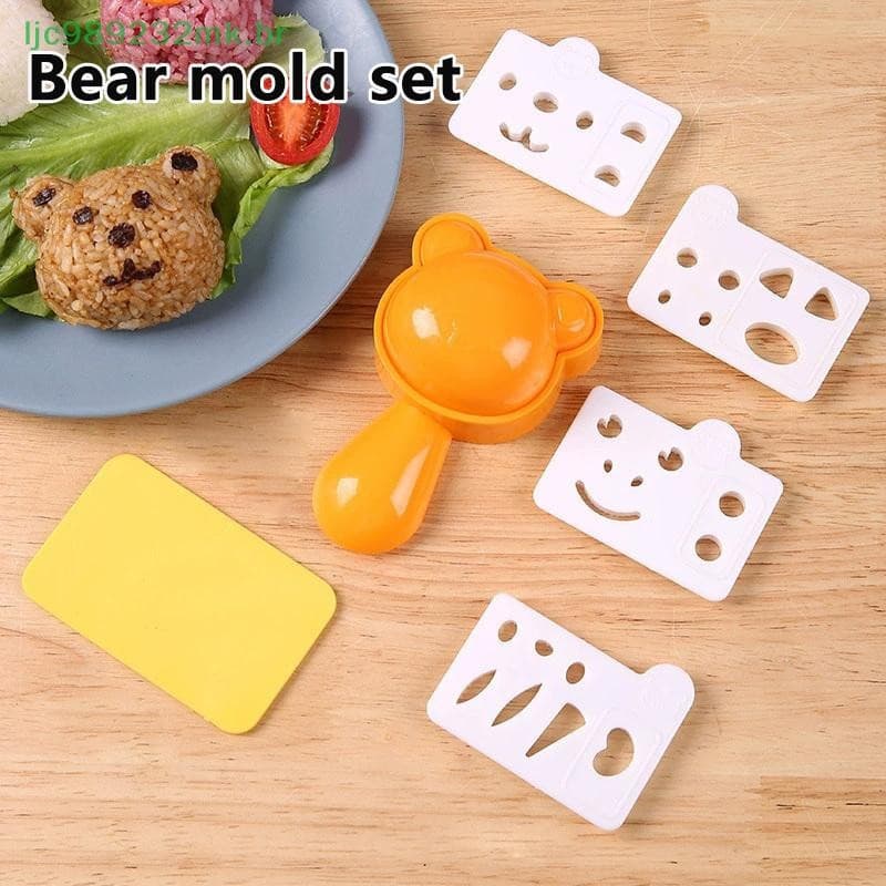 [MYBR] Ferramentas Fofas Para Sushi Moldes Onigiri Urso Forma De Animal Crianças Purê De Arroz Batata Abóbora Suprimento