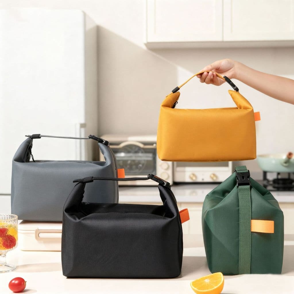 Novo simples fivela saco de isolamento saco de almoço lancheira saco de almoço engrossado EVA à prova dwaterproof água s