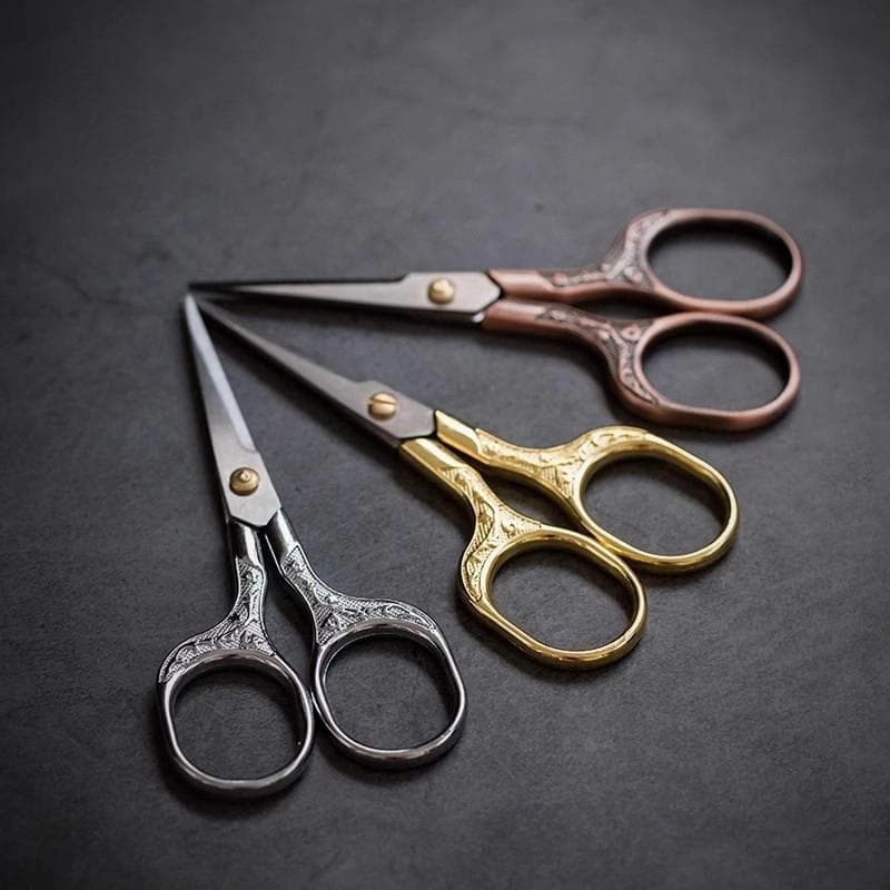 Qualidade alemã pequena tesoura corte saco de chá Retro tesoura tamanho pequeno chá arte tesoura especial doméstico aço