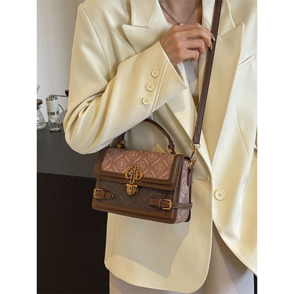 Bolsa bolsa feminina Nicho francês High-End Super quente 2026 novo estilo All-Match portátil Cross-corpo pequeno quadrad