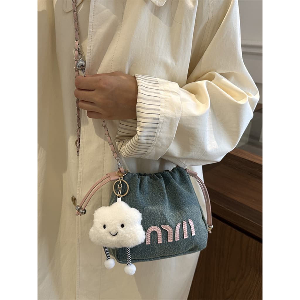 Bolsa bolsa transversal feminino High-End nicho bolsa de lona feminina 2026 novo estilo diário Commuter saco do mensagei