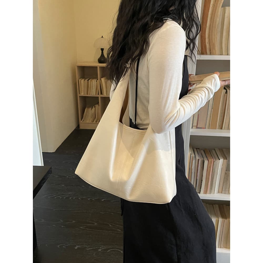 Bolsa bolsa transversal feminino Grande capacidade simples bolsa feminina 2026 novo estilo moda Casual bolsa de ombro tr