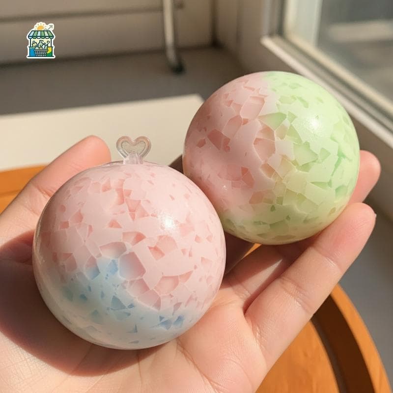 Doce Cor Artesanal Crocante Estresse Bola Explosão Enchimento Sensorial Brinquedo Para Crianças Adultos Aniversário Surp