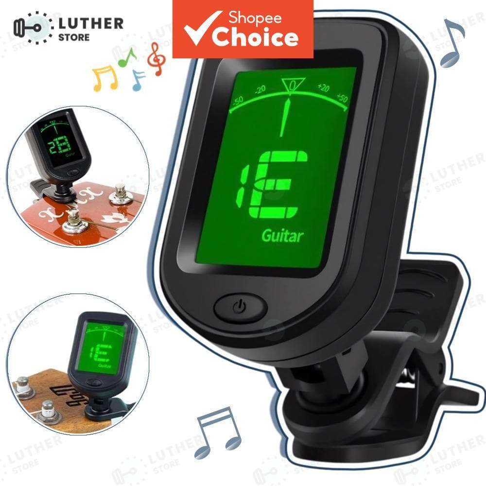Estilo de Vida - Local - Afinador Digital Cromático Clip-on para Violões Acústicos, Violas, Violões e