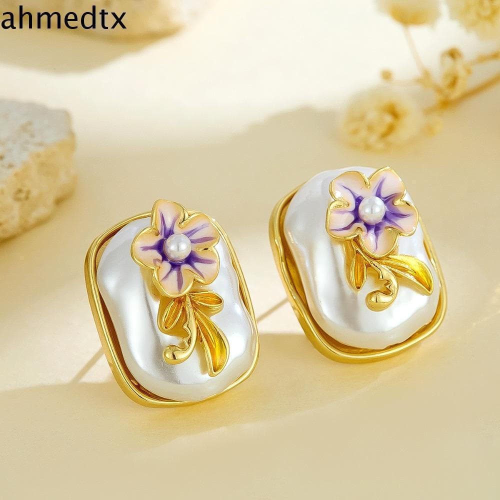 Colar De Flores AHMEDTXB Feminino , Brincos De Luxo Com Luz Boêmia , Joias Femininas