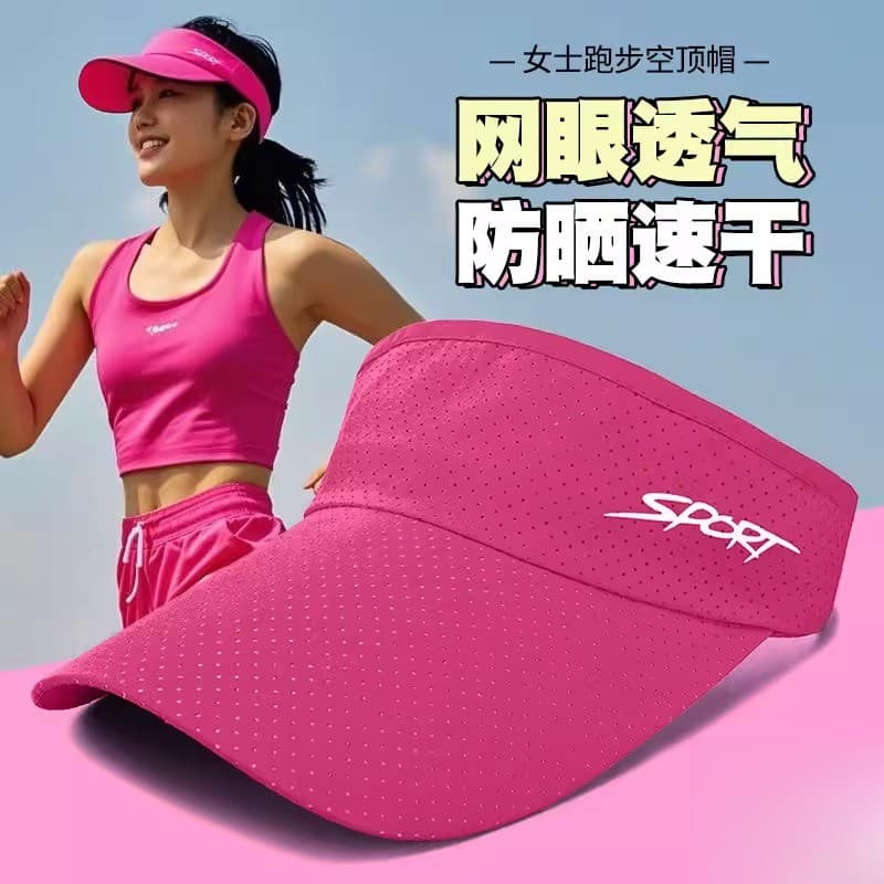 Senhoras de verão correndo chapéu especial maratona feminino de secagem rápida equipamento profissional primavera vazio