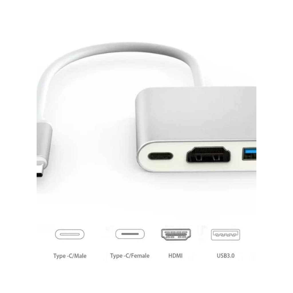 Conversor tipo c para HDMI HUB de extensão USB adequado para acessórios de computador Apple adaptador macbook