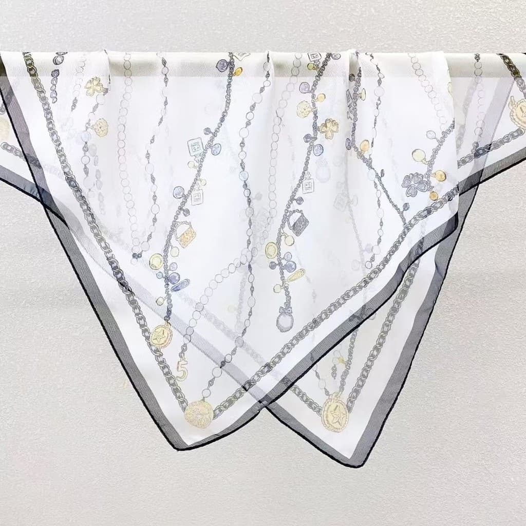 2026 novo estilo primavera verão lenço quadrado High-End sentir All-Match lenço de seda feminino estilo fino estilo long