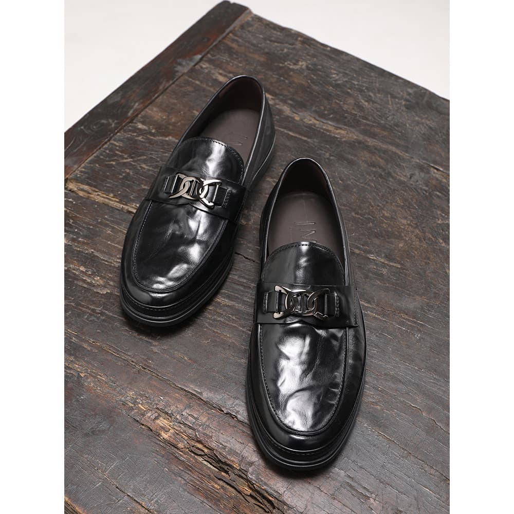 High-End embreagem pneu mocassins de couro genuíno masculino confortável Casual um Pedal sapatos masculinos britânico co