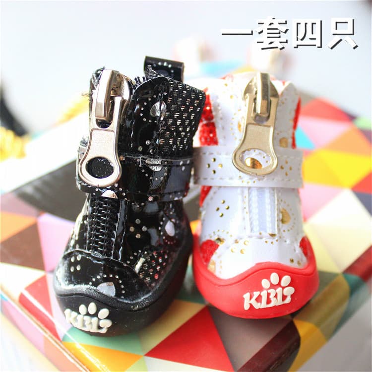 Sapatos para cães outono inverno Bichon Teddy Pomeranian Poodle sapatos respiráveis inverno sola macia pequeno animal de