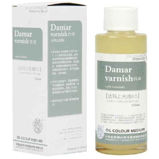 Óleo de polimento Dama da marca Haite 1: 3 pintura a óleo médio 120ML garrafa/caixa óleo de polimento para pintura a óle