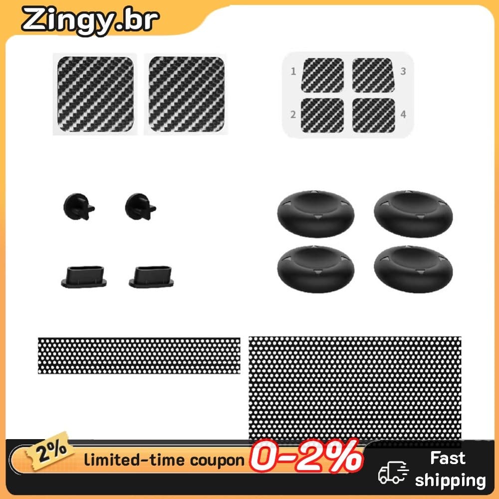 Para Console De Deck De Vapor Kit De Acessórios De Proteção Touchpad Adesivo Botão Adesivos Silicone Polegar Tampas Net