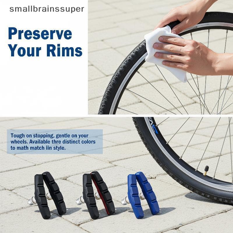 Pastilhas De Freio V Para Mountain Bike , Antiderrapantes , Universais , Borracha De Aço Inoxidável , 1 Par , Adequadas