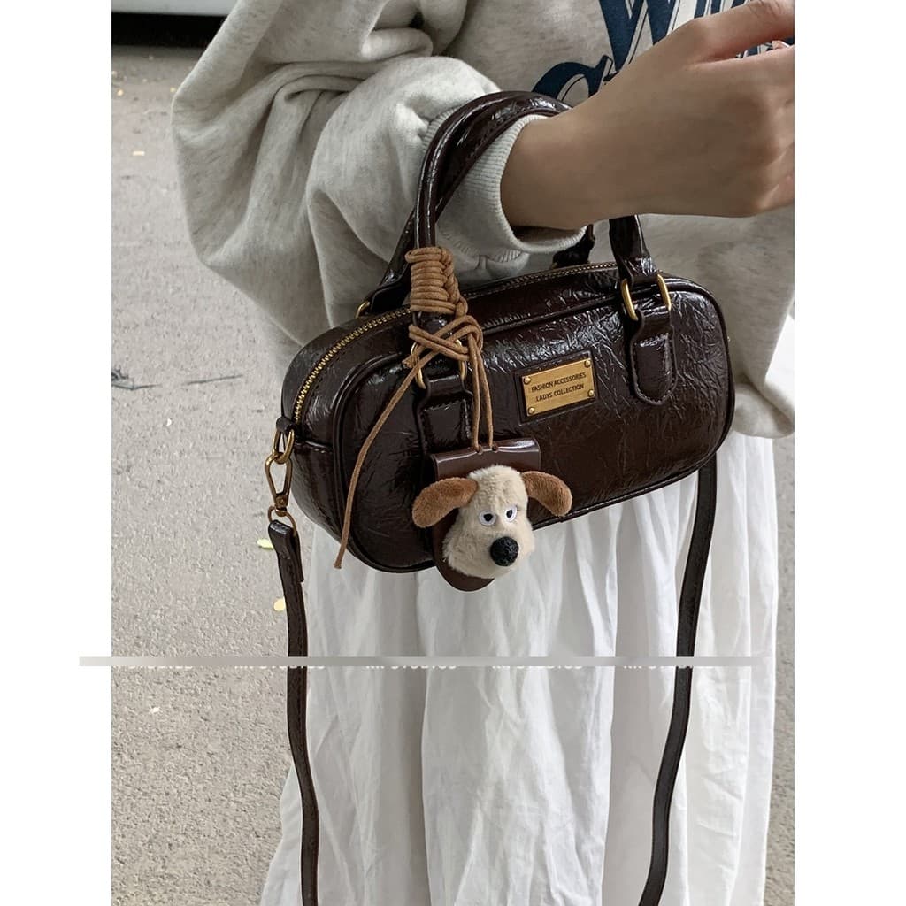 Bolsa feminina mensageiro All-Match saco feminino 2025 novo estilo na moda moda outono inverno Retro portátil travesseir