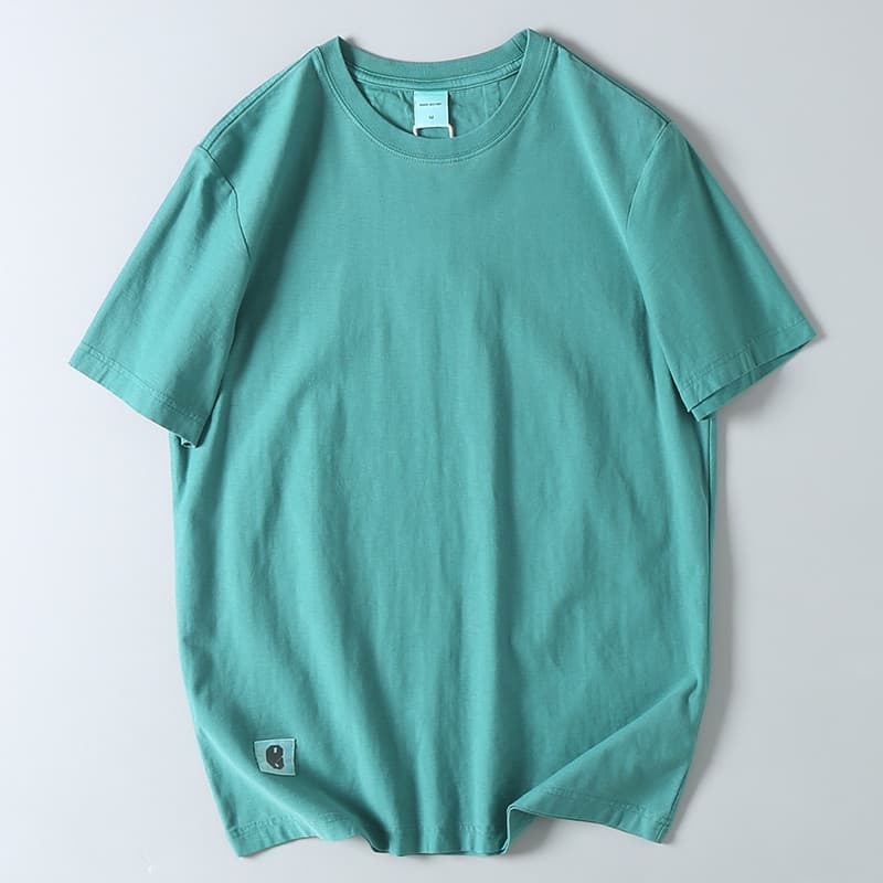 Comércio exterior exportação cauda bens americano Retro de manga curta camiseta masculina verão puro algodão angustiado
