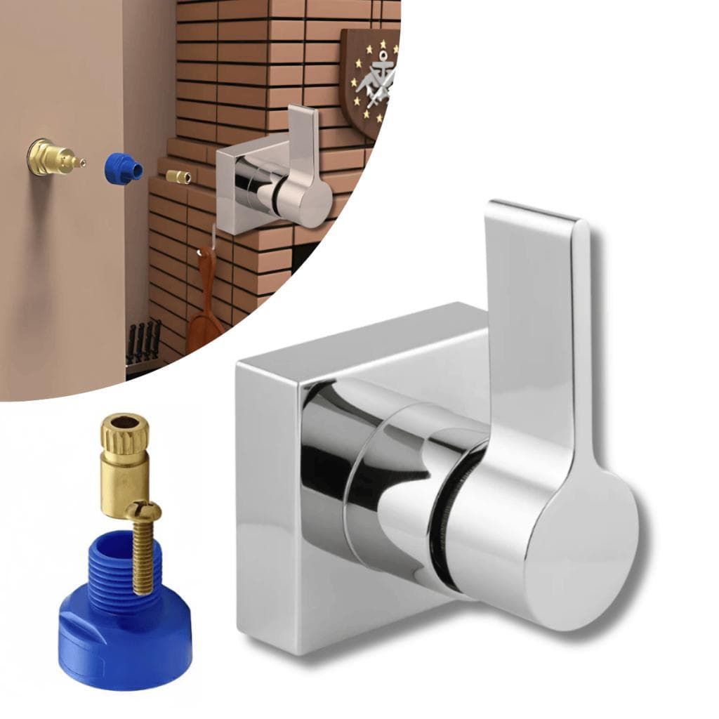 Kit Acabamento Metal C17 Cromado Registro Banheiro Com Adaptador Docol Para Deca
