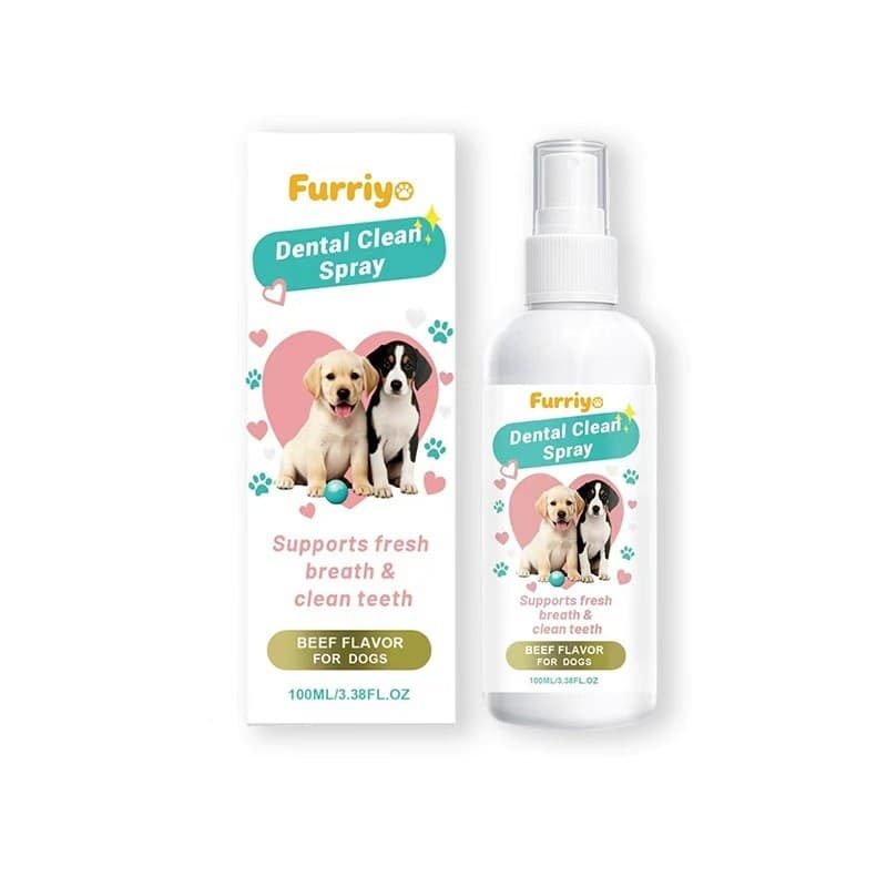 [Estoque pronto] Furriyo Pet Oral Care Spray Cuidado suave Descontaminação dos dentes Limpeza diária Ambientador de odor