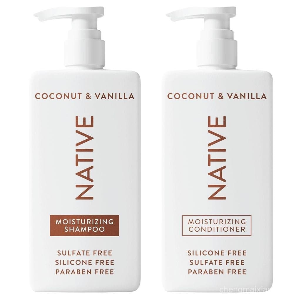 Shampoo e Condicionador de Coco e Baunilha Nativa Contêm Ingredientes de Origem Natural |   Todos os tipos de cabelo, co