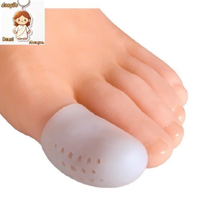 1 Par Protetor Dedo Pé Dedeira Silicone Unha Encravada Esportes Futebol Basquete Vôlei Ballet Corrida Proteção Promoção