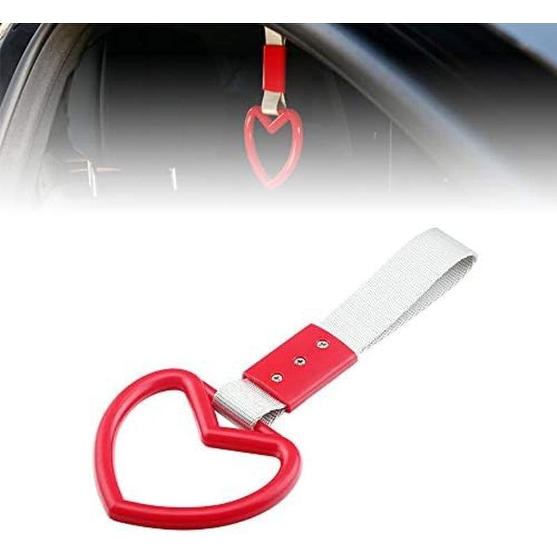 Anel De Aviso Do Para-Choque Traseiro Carro , Laços Decorativos Em Forma De Coração , Alça Charme Decoração Interior E E