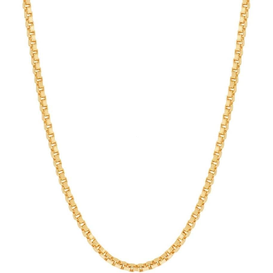 Colar feminino Rommanel-60cm-18K corrente de Veneza banhada a ouro- 531312