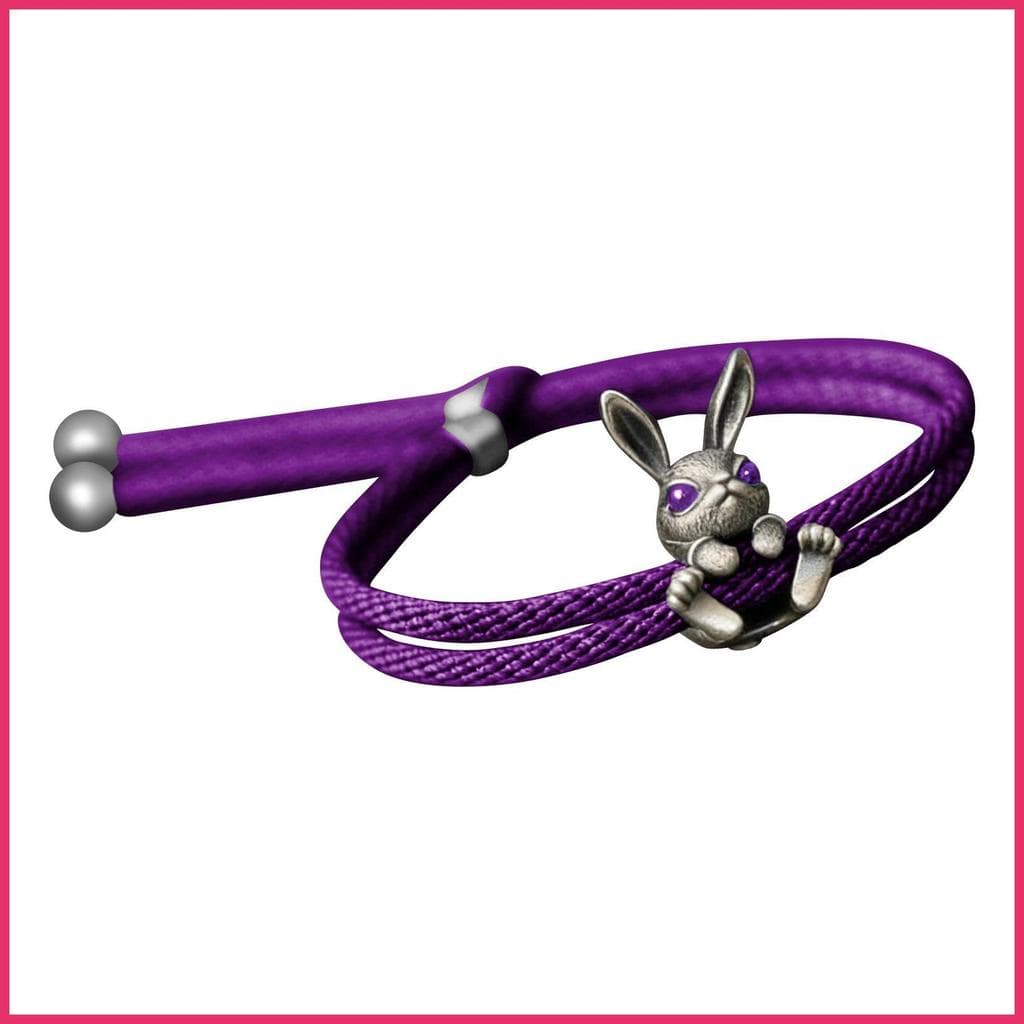 Pulseira Feminina Boa Sorte Ajustável Estética Pulseiras Coelho Jóias Para Crianças Meninos Meninas Senhoras Adultos Pri