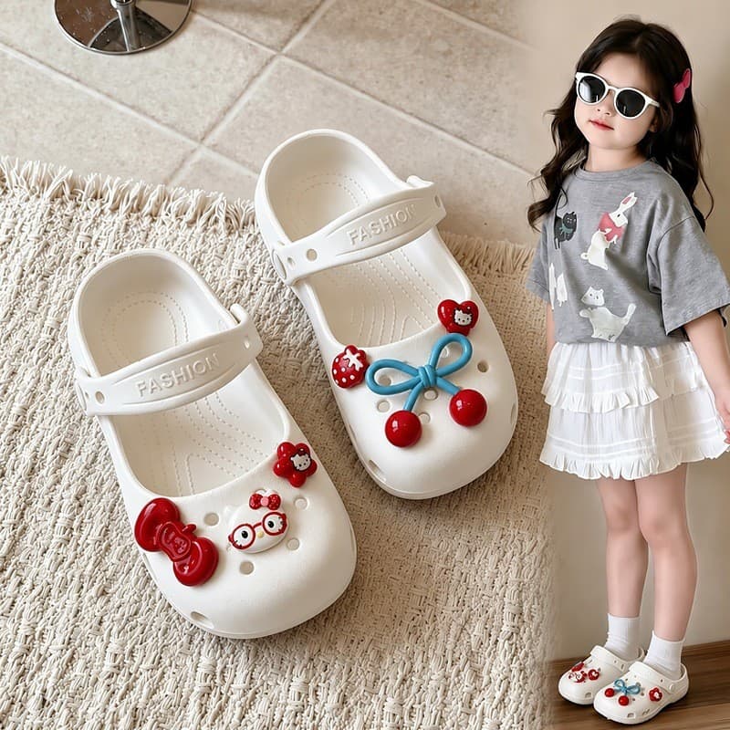 Ballet buraco sapatos meninas 2026 verão venda quente crianças Mary Jane sandálias de sola macia antiderrapante meninas